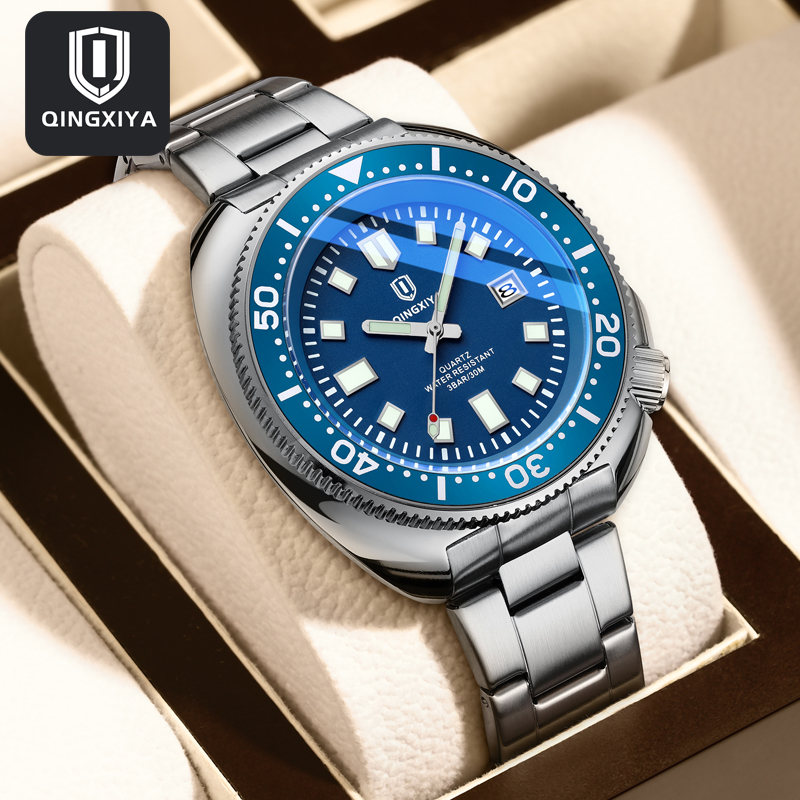 Luxury Watch Maker - QINGXIYA брендовые модные классические синие кварцевые