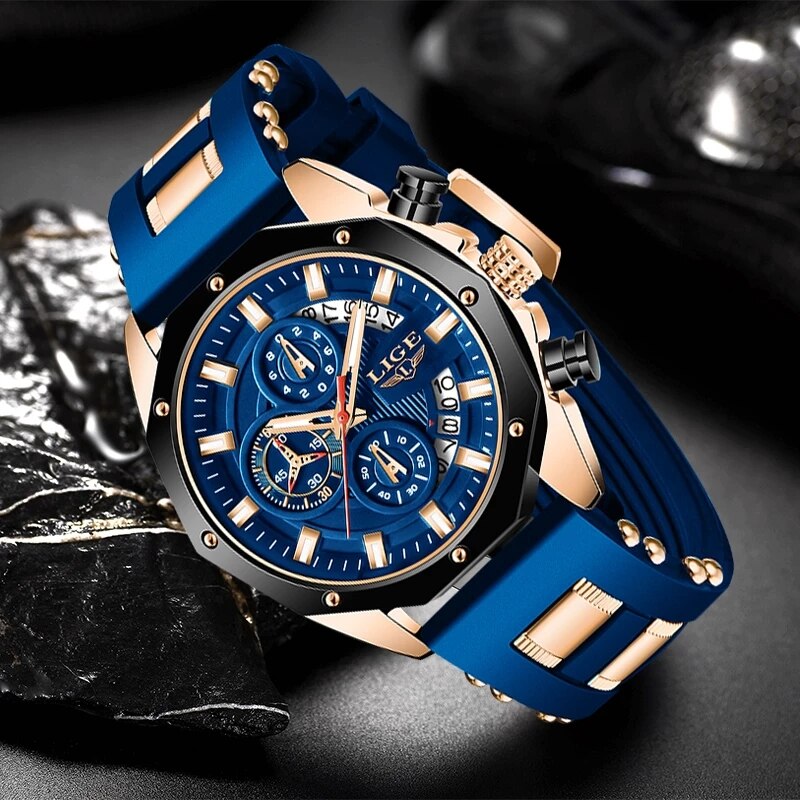LIGE модные мужские часы лучши – обзор и цена Luxury Watch Maker