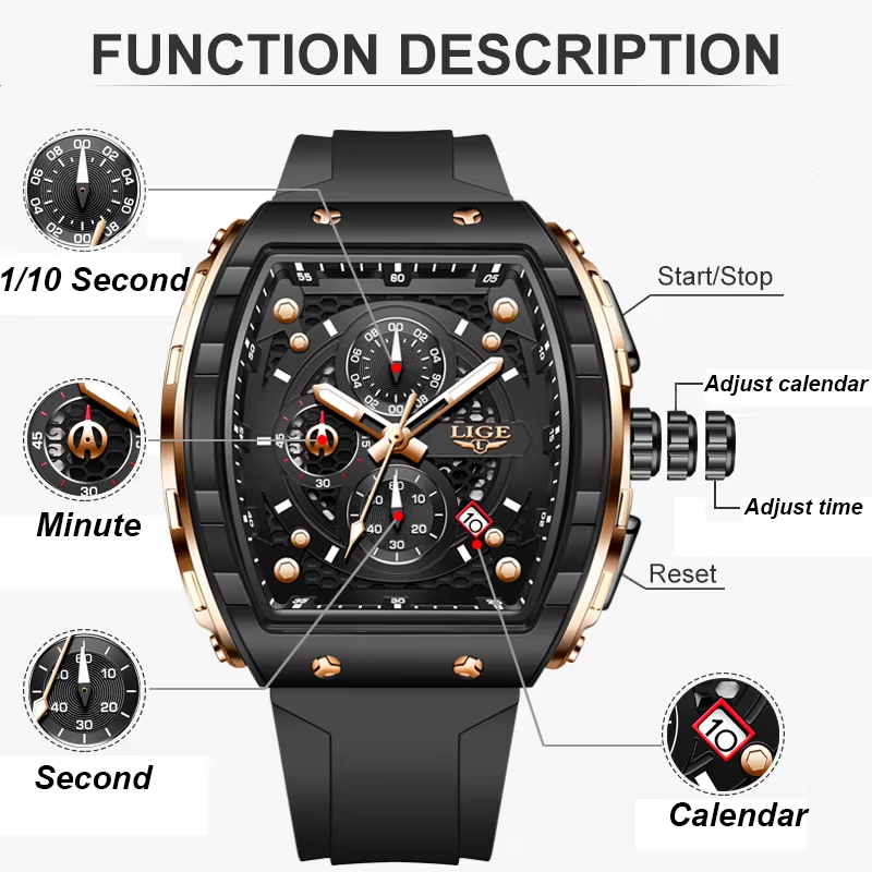 LIGE — элитные мужские часы, к – обзор и цена Luxury Watch Maker