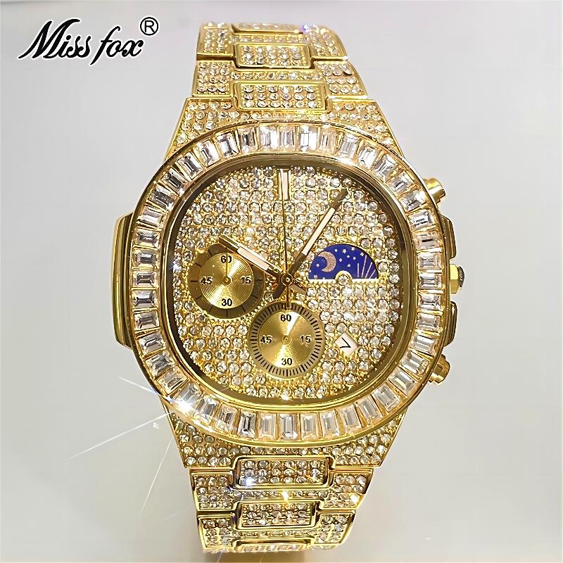 MISSFOX Роскошные золотые часы – обзор и цена Luxury Watch Iceberg